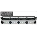 24 ports / voies CAT5E Panneau de raccordement blindé -1U réseau rack ethernet rj45 rack 19 &quot;